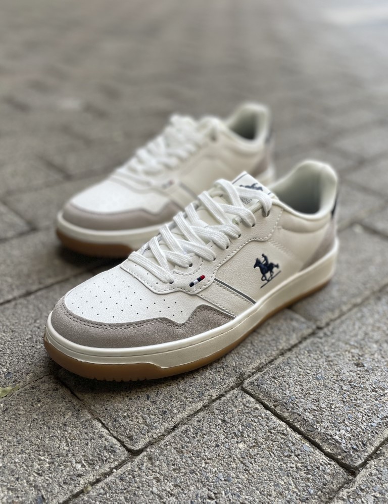 Us Grand Polo λευκά-μπεζ ανδρικά casual sneakers GPM424215 φωτογραφία